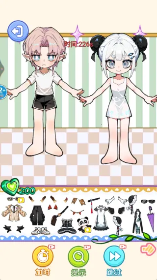 可爱泡泡贴纸(换装游戏) 可爱泡泡贴纸(换装游戏)