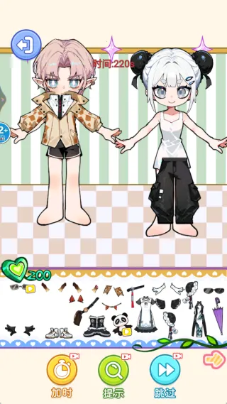 可爱泡泡贴纸(换装游戏) 可爱泡泡贴纸(换装游戏)